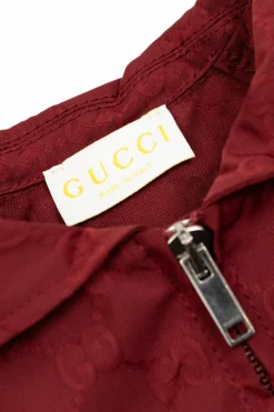 Gucci Kids BORDO Kurtka ze wzorem `GG