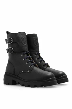 Gucci Kids CZARNY Skórzane buty za kostkę