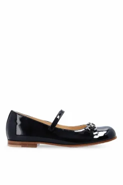 Gucci Kids CZARNY Skórzane baleriny