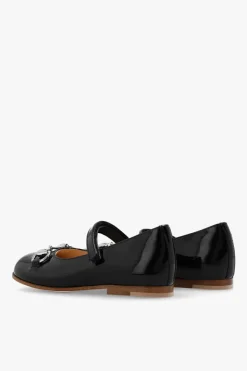 Gucci Kids CZARNY Skórzane baleriny