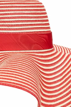 Gucci Kids CZERWONY Kapelusz z wzorem w paski