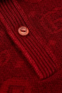 Gucci Kids CZERWONY Sweter typu polo