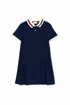 Gucci Kids GRANATOWY Bawełniana sukienka
