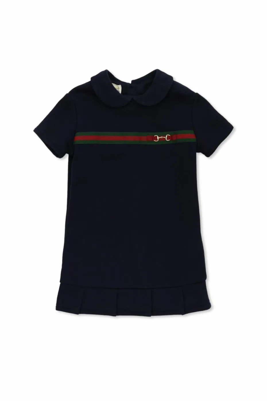 Gucci Kids GRANATOWY Bawełniana sukienka