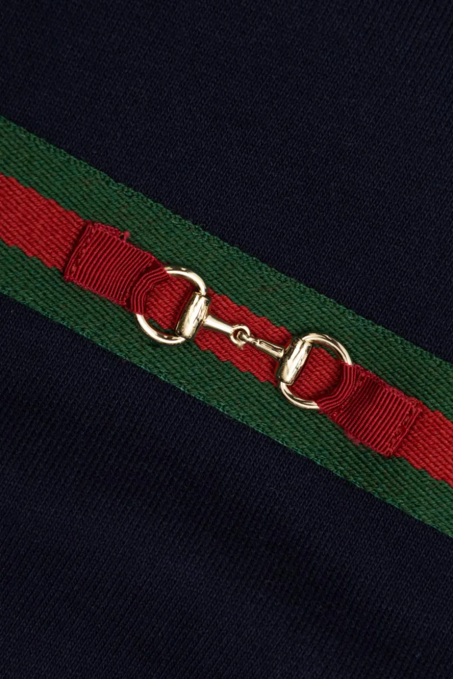 Gucci Kids GRANATOWY Bluza z motywem ‘Web’