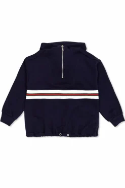 Gucci Kids GRANATOWY Bluza z kapturem