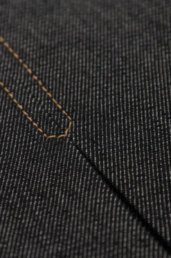 Gucci Kids GRANATOWY Jeansowa spódnica z zakładkami