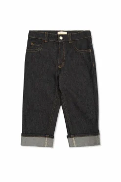 Gucci Kids GRANATOWY Jeansy z zawijanymi nogawkami