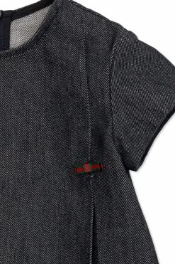 Gucci Kids GRANATOWY Jeansowa sukienka