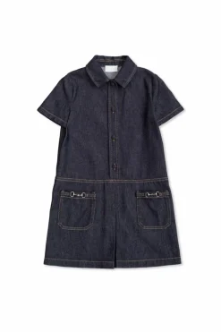 Gucci Kids GRANATOWY Jeansowa sukienka