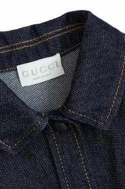 Gucci Kids GRANATOWY Jeansowa sukienka