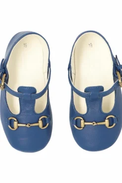 Gucci Kids GRANATOWY Skórzane buty