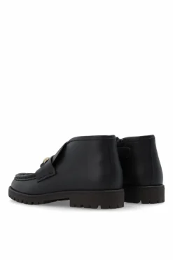 Gucci Kids GRANATOWY Skórzane buty za kostkę