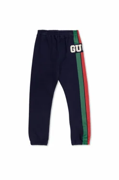 Gucci Kids GRANATOWY Spodnie dresowe