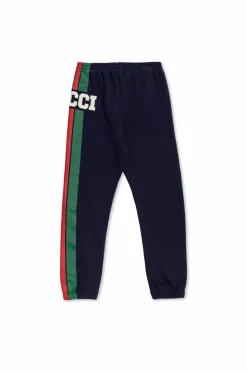 Gucci Kids GRANATOWY Spodnie dresowe