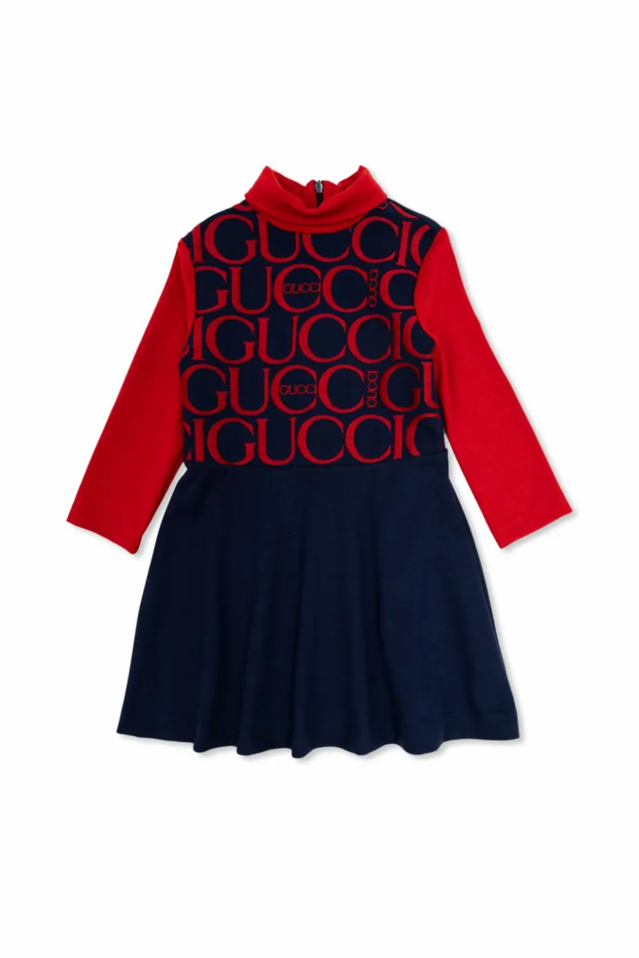 Gucci Kids GRANATOWY Sukienka z kapturem