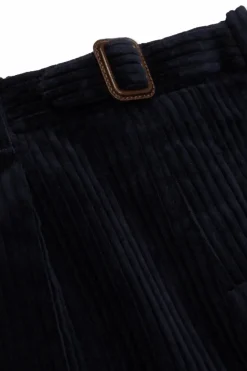 Gucci Kids GRANATOWY Sztruksowe spodnie
