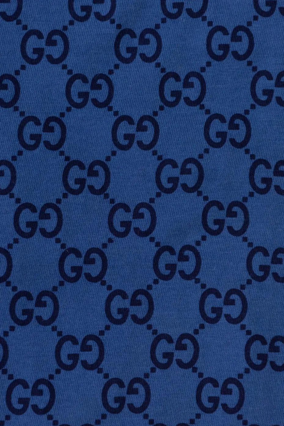 Gucci Kids GRANATOWY T-shirt z monogramem