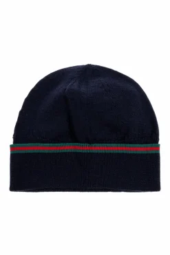 Gucci Kids GRANATOWY Wełniana czapka