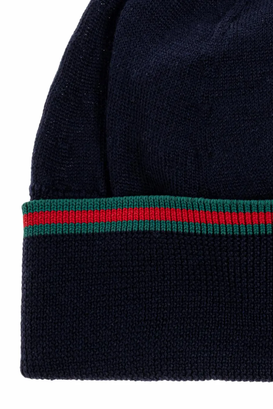 Gucci Kids GRANATOWY Wełniana czapka