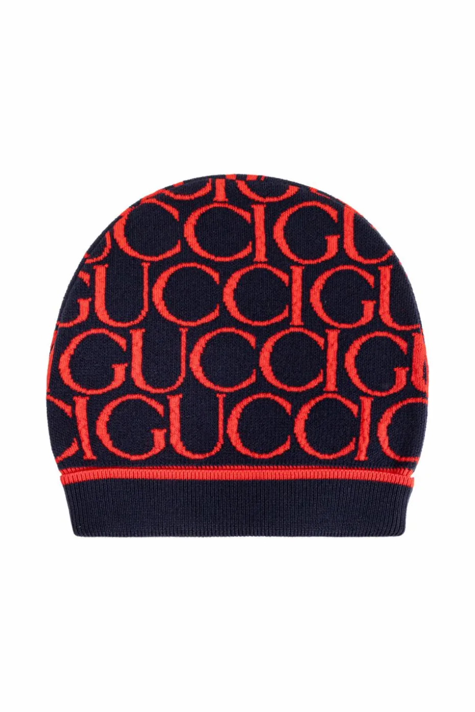 Gucci Kids GRANATOWY Wełniana czapka