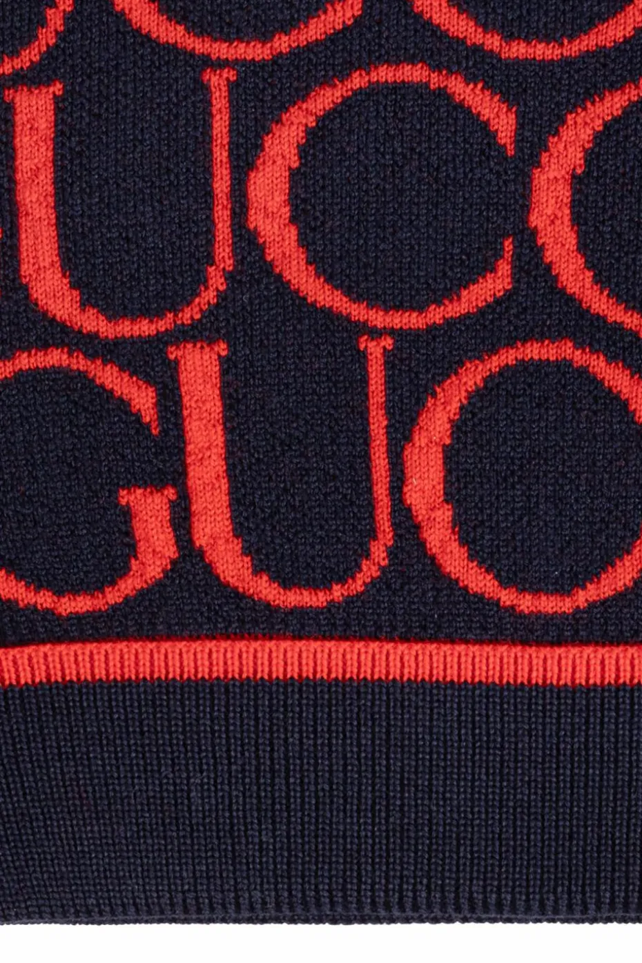 Gucci Kids GRANATOWY Wełniana czapka
