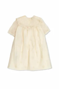Gucci Kids kremowy Koronkowa sukienka