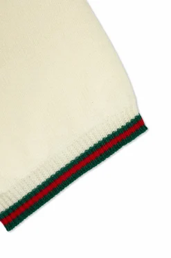 Gucci Kids kremowy Wełniane spodnie
