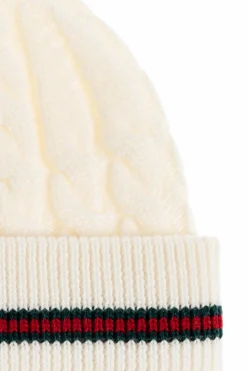 Gucci Kids kremowy Wełniana czapka