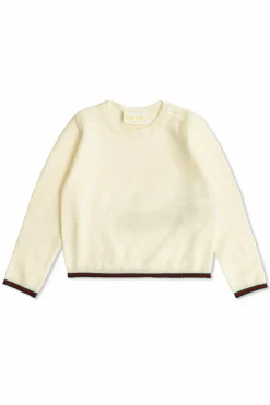 Gucci Kids kremowy Wełniany sweter