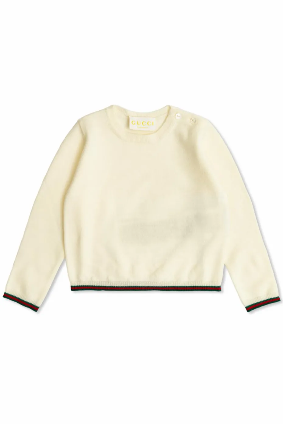 Gucci Kids kremowy Wełniany sweter