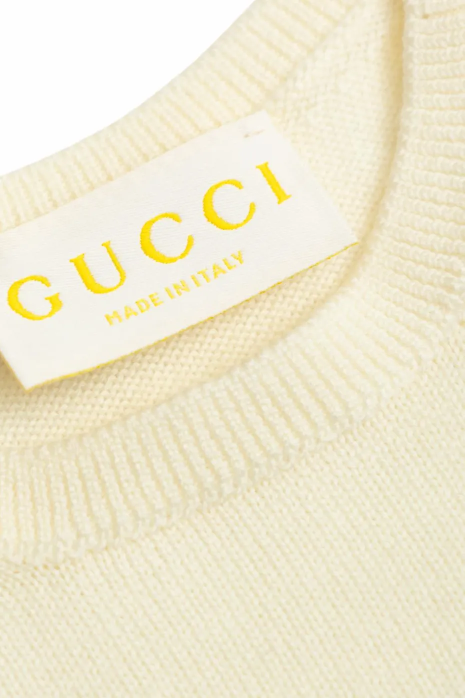 Gucci Kids kremowy Wełniany sweter