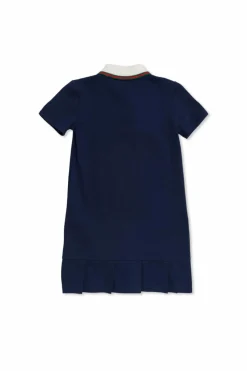 Gucci Kids MULTIKOLOR Bawełniana sukienka z wyszytym logo
