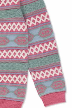 Gucci Kids MULTIKOLOR Wełniany kardigan