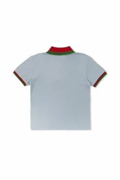 Gucci Kids NIEBIESKI Bawełniane polo