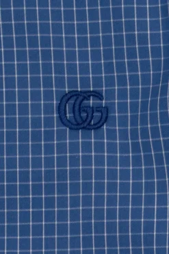 Gucci Kids NIEBIESKI Koszula w kratę