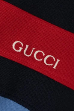 Gucci Kids NIEBIESKI Sukienka z kołnierzem
