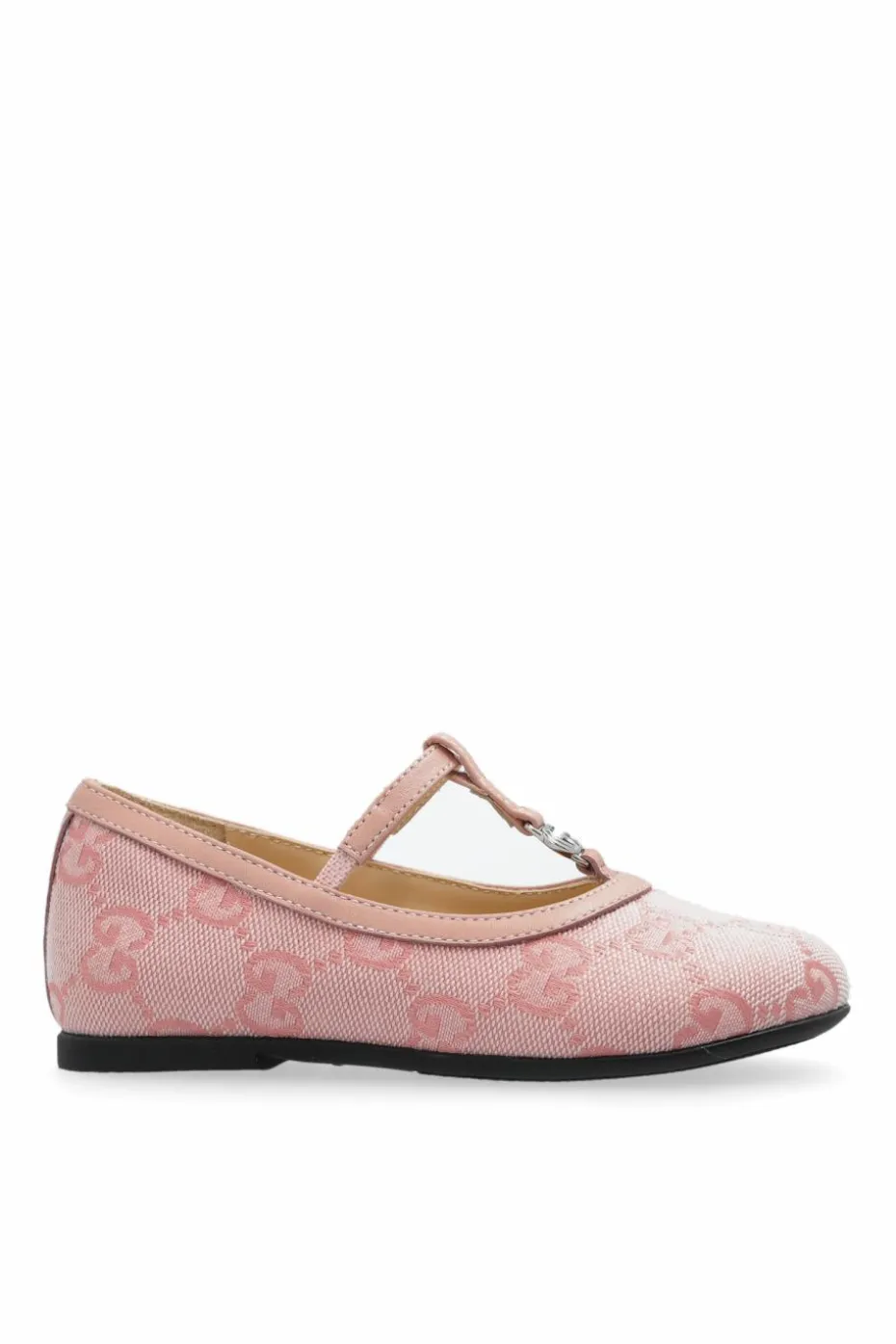 Gucci Kids RÓŻOWY Baleriny z monogramem