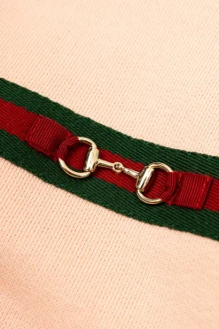 Gucci Kids RÓŻOWY Bluza z charakterystycznym paskiem `Web`