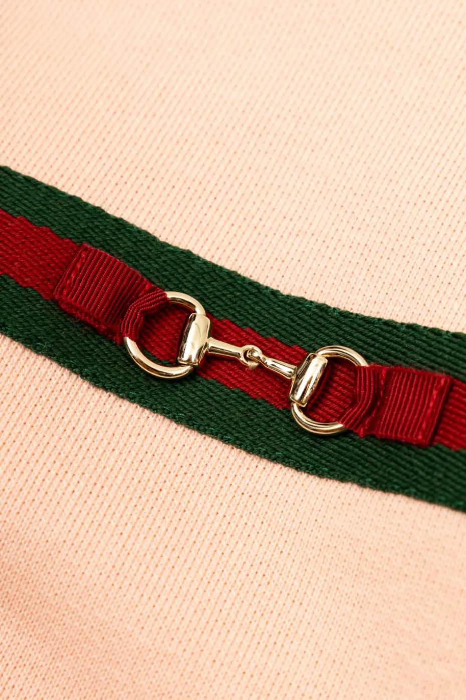 Gucci Kids RÓŻOWY Bluza z charakterystycznym paskiem `Web`