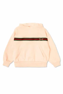 Gucci Kids RÓŻOWY Bluza z kapturem