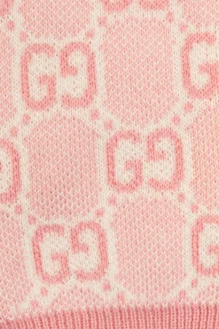 Gucci Kids RÓŻOWY Kardigan ze wzorem `GG`