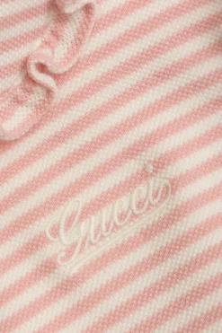Gucci Kids RÓŻOWY Sukienka z wzorem w paski