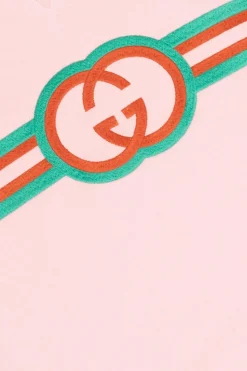 Gucci Kids RÓŻOWY Sukienka z logo