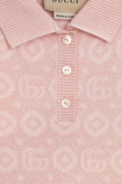 Gucci Kids RÓŻOWY Sukienka ze wzorem `GG`