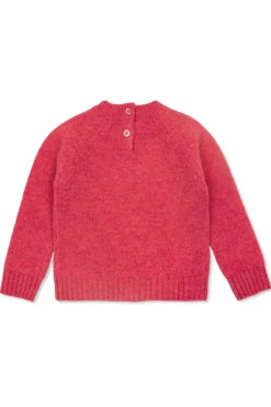 Gucci Kids RÓŻOWY Sweter z wyszytym logo