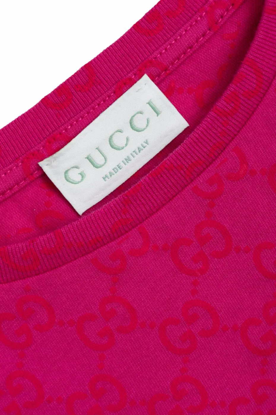 Gucci Kids RÓŻOWY T-shirt z monogramem