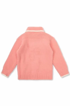 Gucci Kids RÓŻOWY Wełniany kardigan