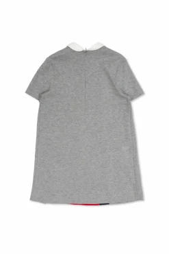 Gucci Kids SZARY Bawełniana sukienka
