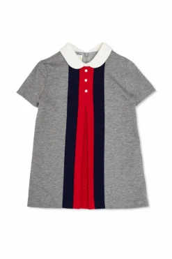 Gucci Kids SZARY Bawełniana sukienka